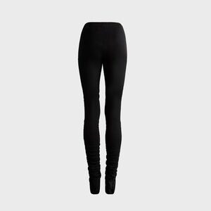 Sami Miro Vintage Shirred Zip Pants - Black Eco - Size L
